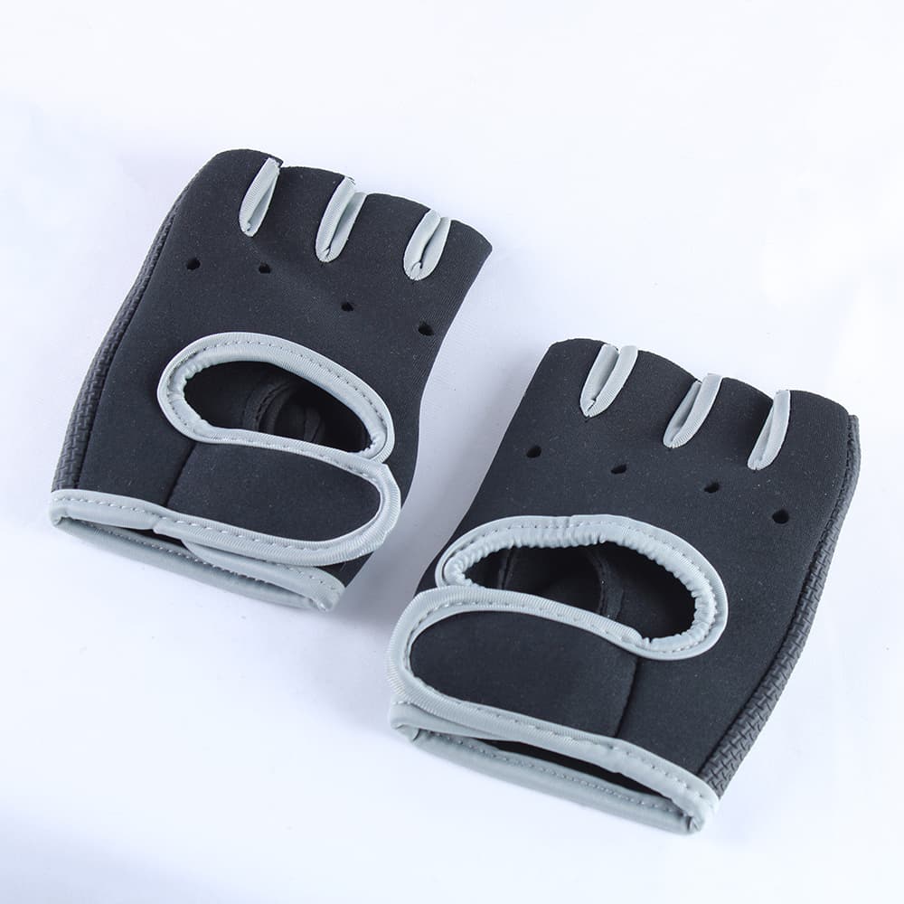 Guantes para gimnasio color gris