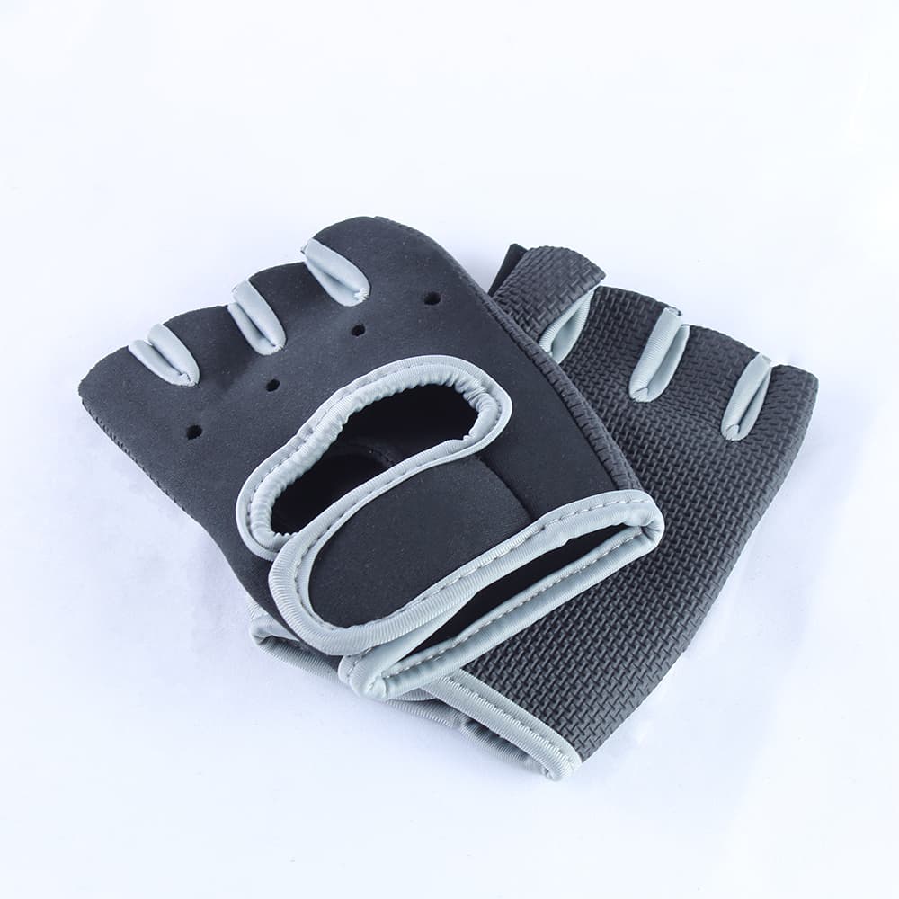 Guantes para gimnasio color gris