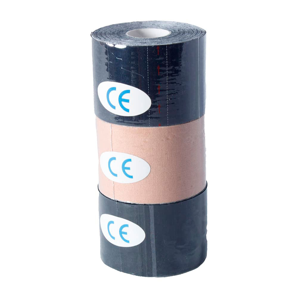 Rollos de kinesiotape cinta kinesiológica apilados